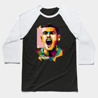 Valdes In Wpap Pop Art Baseball T-Shirt